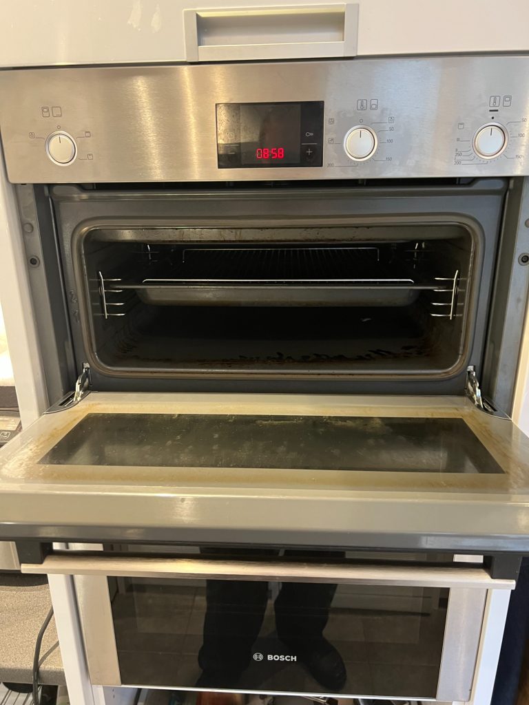 Top oven of Bosch double before